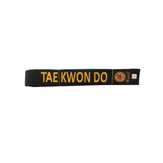 ΜΑΥΡΗ ΖΩΝΗ 4,5εκ ΜΕ ΚΕΝΤΗΜΑ TAEKWONDO