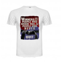 "KEEP DRY" T-SHIRT ΛΕΥΚΟ 100% POLY ΜΕ ΤΥΠΩΜΑ 2