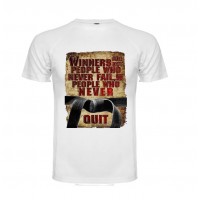 "KEEP DRY" T-SHIRT ΛΕΥΚΟ 100% POLY ΜΕ ΤΥΠΩΜΑ 3