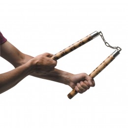 NUNCHAKU ΞΥΛΙΝΟ ΜΕ ΑΛΥΣΙΔΑ 